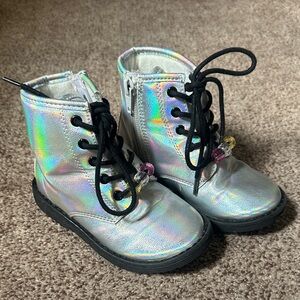 Holographic Kids Boots Size 8
